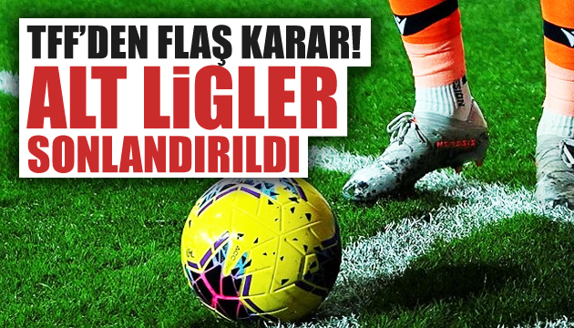 TFF den 2. Lig, 3 Lig ve Bölgesel Amatör Lig kararı!